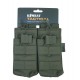 Double Duo Mag Pouch (OD), Manufactured by Kombat UK, the Double Duo Mag is a double-layered, double rifle magazine pouch